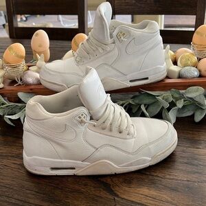Nike Flight Legacy triple white | mens size 10.5